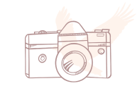 Bird over a camera logo